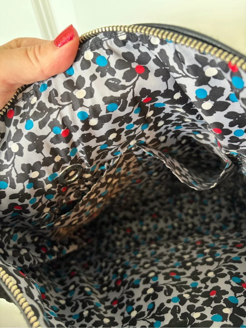 NWOT Vera Bradley Carson Hobo Bag Winter Patchwork Crossbody Purse Quilted Black